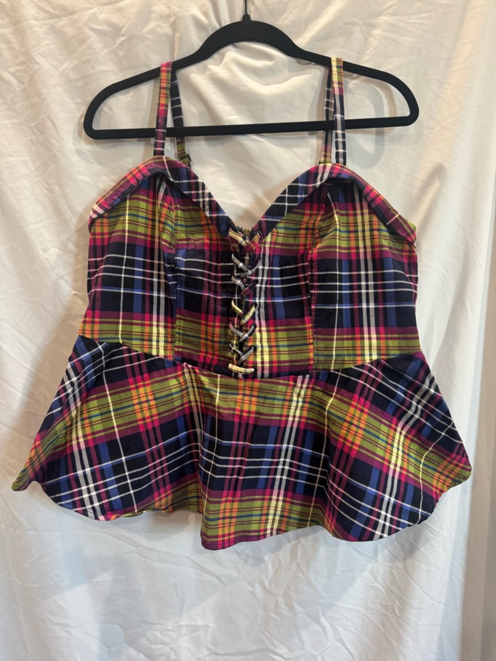 Torrid Plaid Babydoll Tank Size 2